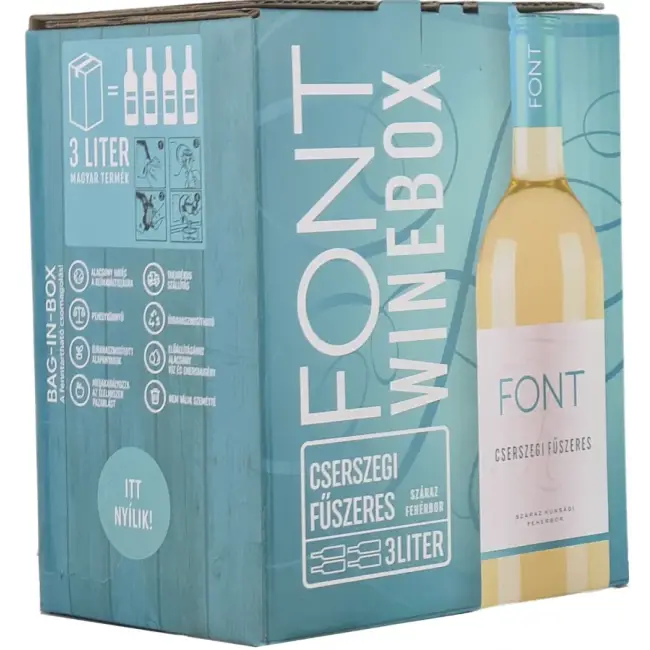 Font Pincészet Cserszegi Fűszeres 2025 (3L Bag-in-Box)