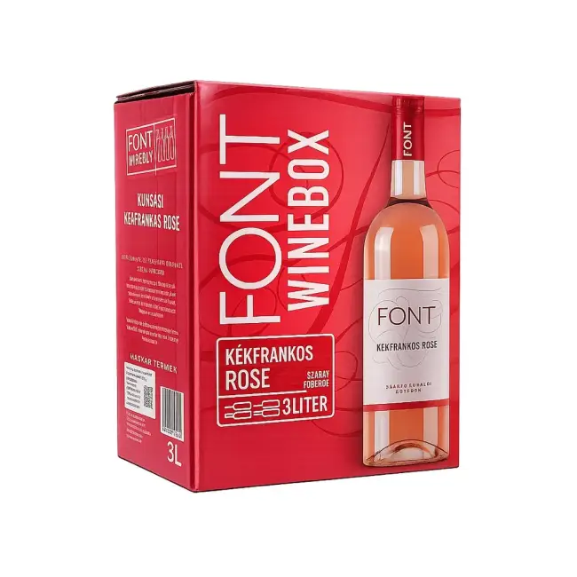 Font Pincészet Kékfrankos Rosé 2025 (3L Bag-in-Box)
