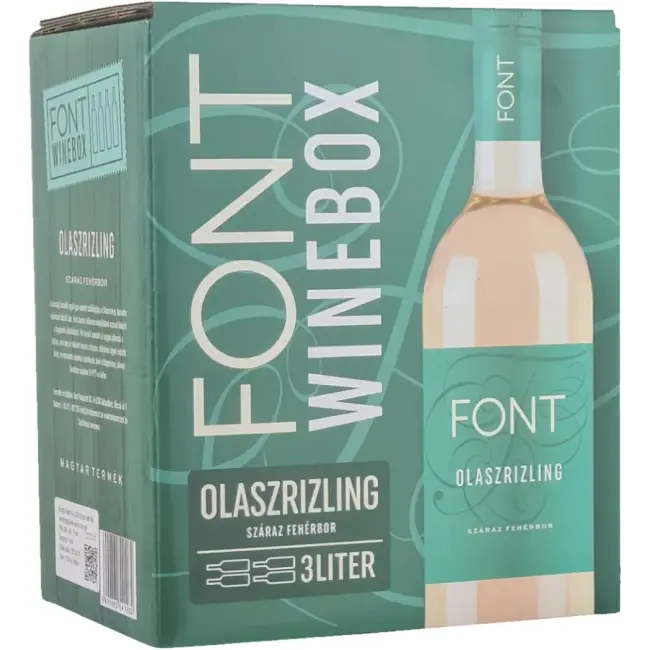 Font Pincészet Olaszrizling 2025 (3L Bag-in-Box)