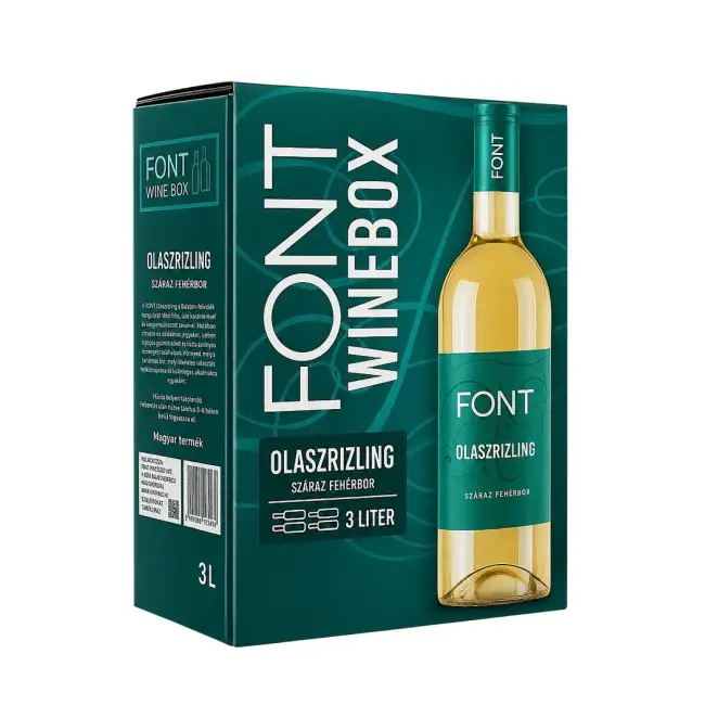 Font Pincészet Olaszrizling 2025 (3L Bag-in-Box)