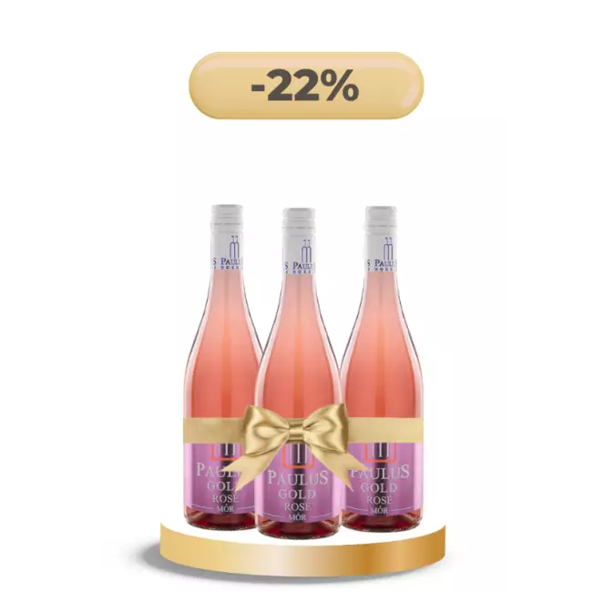 Szeptemberi Paulus Gold Rosé Borcsomag 3x0,75L