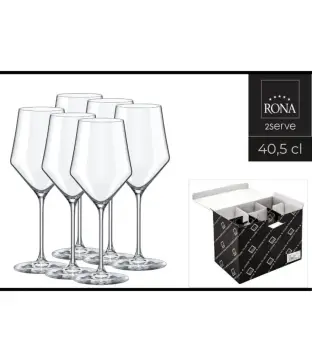 Rona Edge prémium fehérboros pohárkészlet  40,5 cl