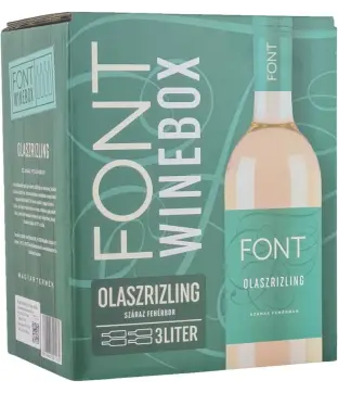 Font Pincészet Olaszrizling 2025 (3L Bag-in-Box)